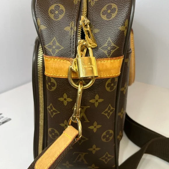 Louis Vuitton Monogram Icare Laptop Bag Messenger Brown Canvas Shoulder Strap - Picture 7 of 16